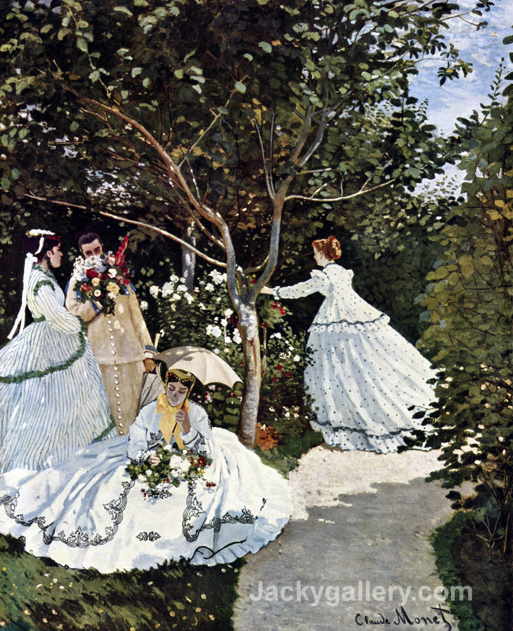 The Women in the Garden-67 by Claude Monet paintings reproduction